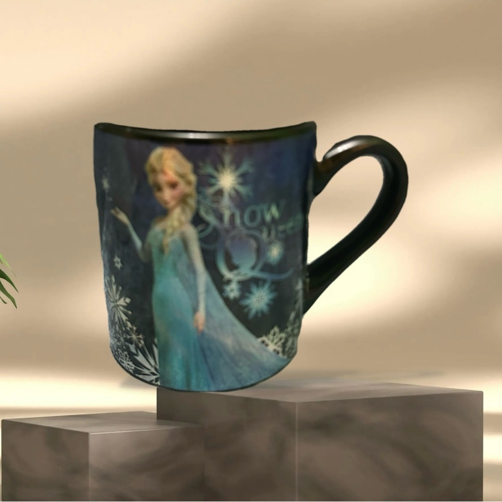 Disney Frozen Snow Queen Black and Blue Mug